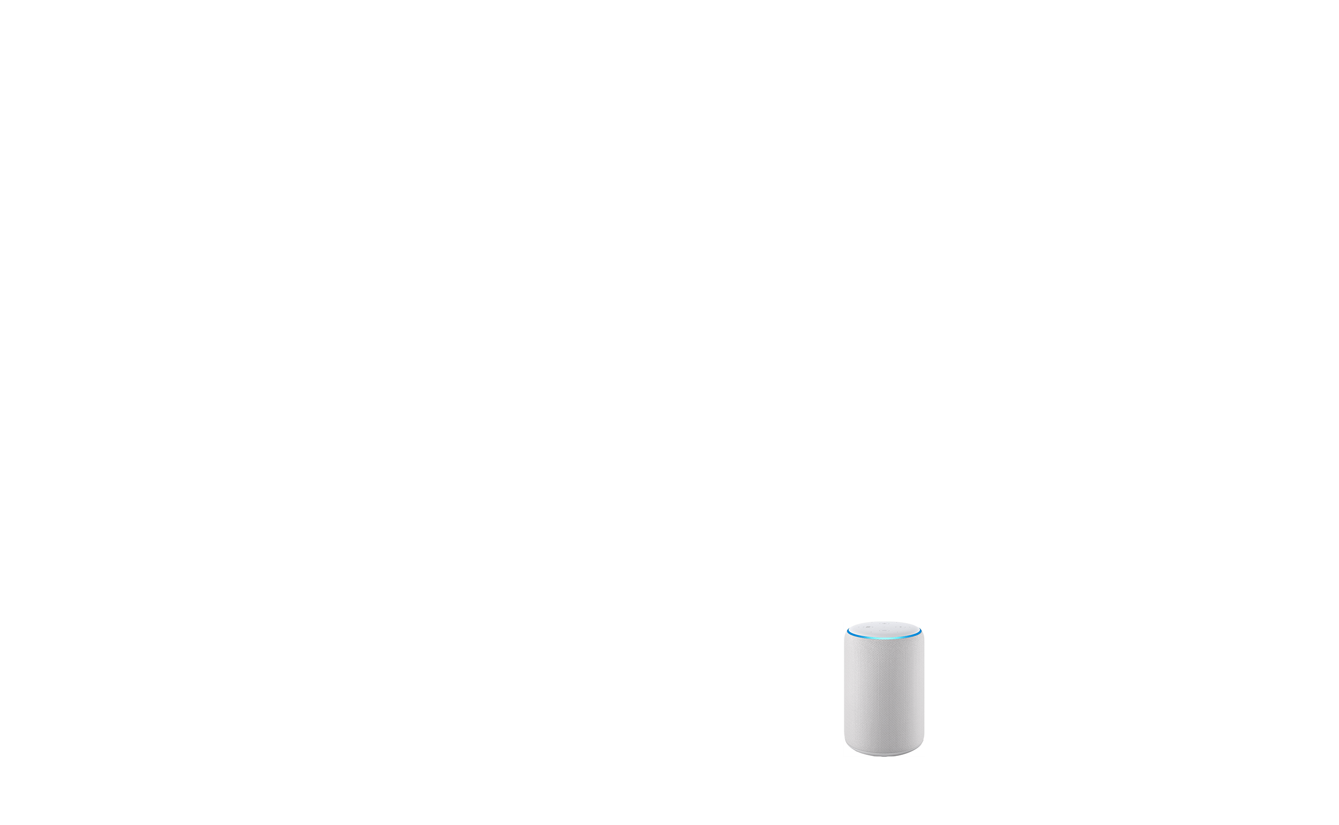 cone moving towards an alexa echo